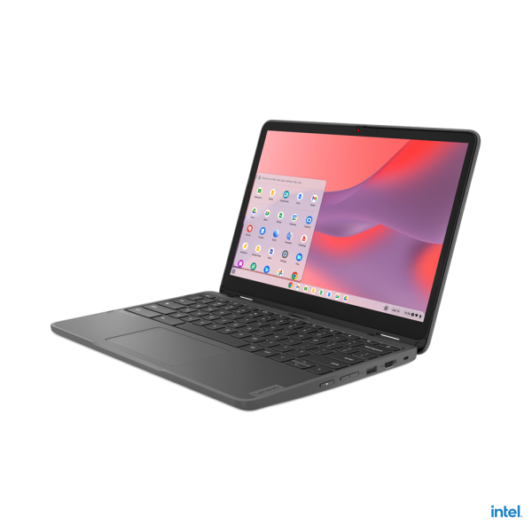 Lenovo 500e Yoga Chromebook 31 cm (12.2") Touch screen WUXGA Intel N N200 8 GB LPDDR5-SDRAM 128 GB eMMC Wi-Fi 6E (802.11ax) ChromeOS Grigio - EUROBABYLON