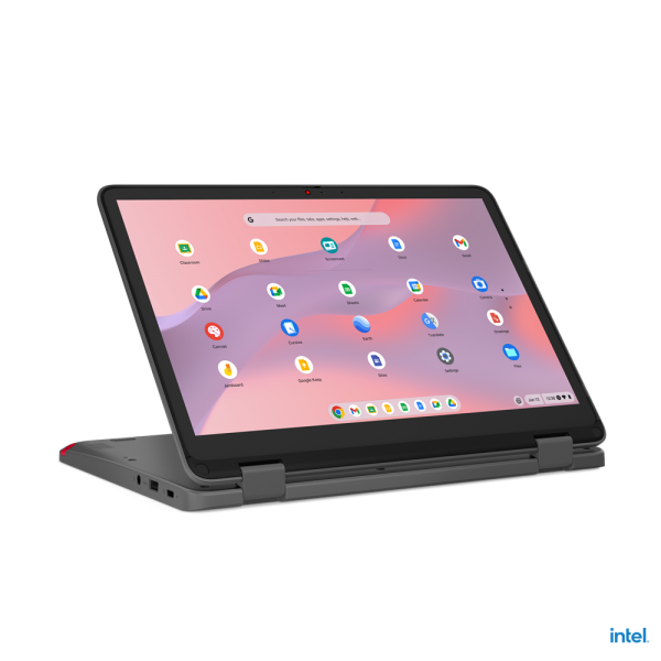 Lenovo 500e Yoga Chromebook 31 cm (12.2") Touch screen WUXGA Intel N N200 8 GB LPDDR5-SDRAM 128 GB eMMC Wi-Fi 6E (802.11ax) ChromeOS Grigio - EUROBABYLON