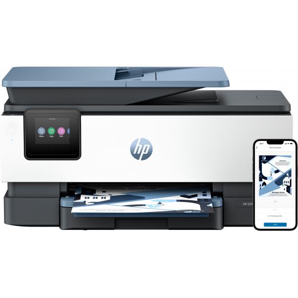 HP OfficeJet Pro Stampante multifunzione HP 8125e, Colore, Stampante per Casa, Stampa, copia, scansione, alimentatore automatico di documenti; touchscreen; Scansione Smart Advance; Modalità silenziosa; Stampa tramite VPN con HP+