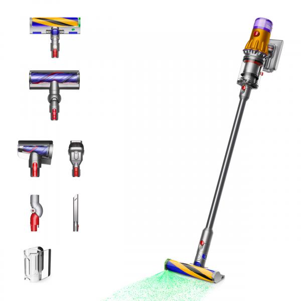 Dyson V12 Detect Slim Absolute aspirapolvere senza filo Nichel, Giallo Senza sacchetto