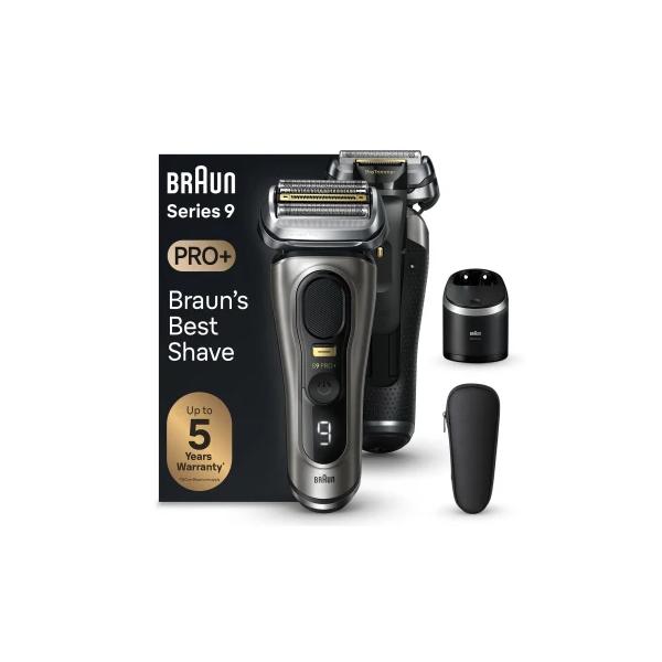 Braun Series 9 Pro+ 9565cc Wet & Dry Rasoio Trimmer Metallico - EUROBABYLON