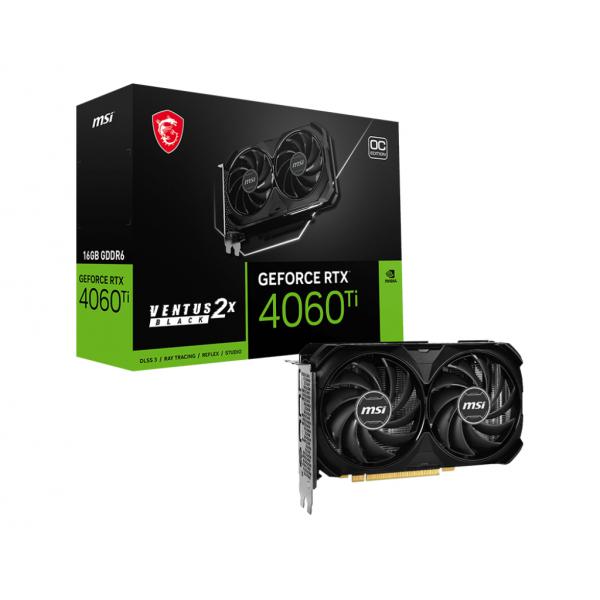 MSI VENTUS GEFORCE RTX 4060 TI 2X BLACK 16G OC scheda video NVIDIA 16 GB GDDR6