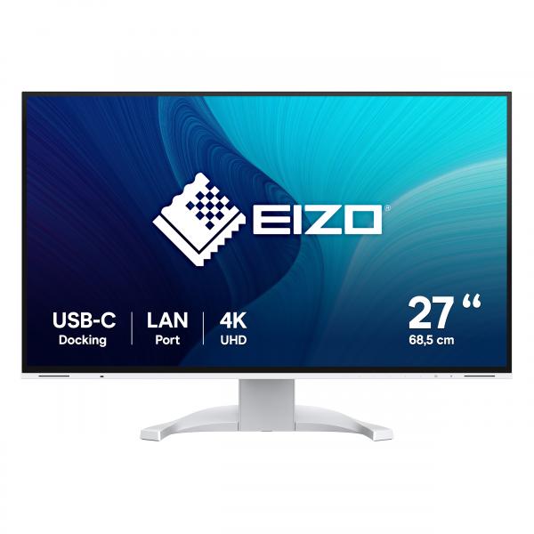 EIZO FlexScan EV2740X-WT LED display 68,6 cm (27") 3840 x 2160 Pixel 4K Ultra HD LCD Bianco - EUROBABYLON