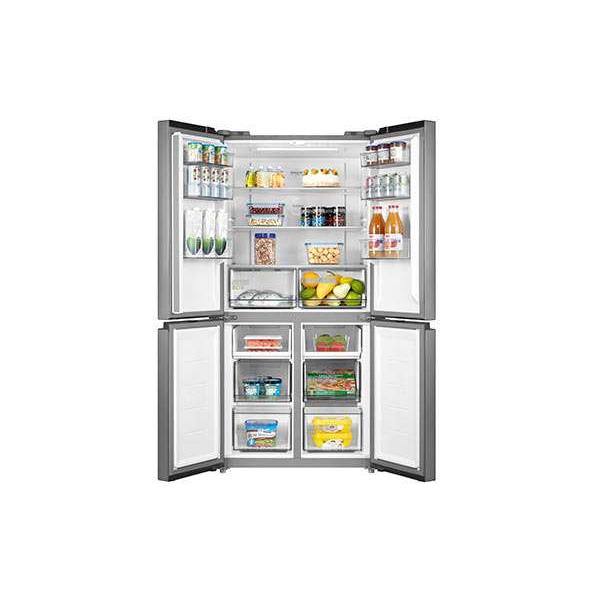 Midea MDRF632FIE46 frigorifero side-by-side Libera installazione 474 L E Grigio, Acciaio inox, Bianco - EUROBABYLON