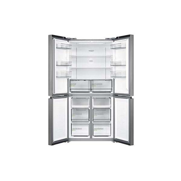 Midea MDRF632FIE46 frigorifero side-by-side Libera installazione 474 L E Grigio, Acciaio inox, Bianco - EUROBABYLON