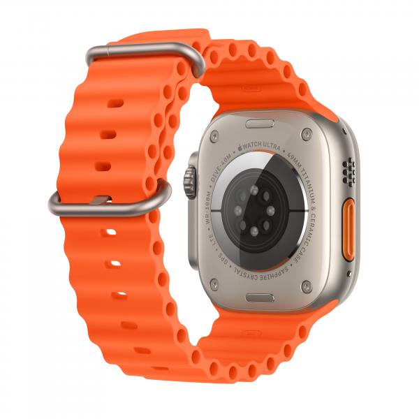 Apple Watch Ultra 2 GPS + Cellular, Cassa 49m in Titanio con Cinturino Ocean Arancione - EUROBABYLON