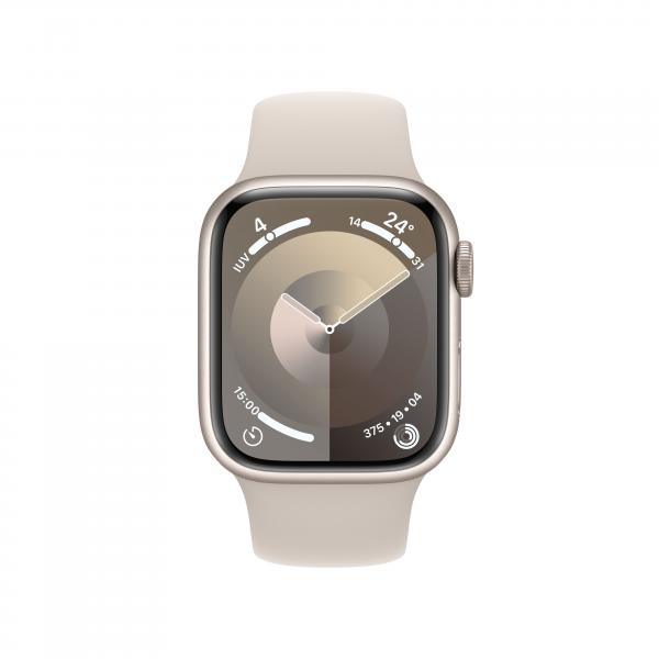 Apple Watch Series 9 GPS Cassa 41mm in Alluminio Galassia con Cinturino Sport Galassia - S/M - EUROBABYLON