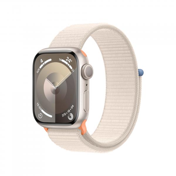 Apple Watch Series 9 GPS Cassa 41mm in Alluminio Galassia con Cinturino Sport Loop Galassia - EUROBABYLON