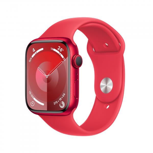 Apple Watch Series 9 GPS Cassa 45m in Alluminio (PRODUCT)RED con Cinturino Sport Band (PRODUCT)RED - S/M - EUROBABYLON