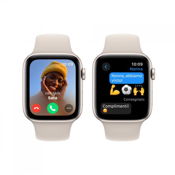 Apple Watch SE GPS Cassa 44mm in Alluminio Galassia con Cinturino Sport Galassia - M/L - EUROBABYLON