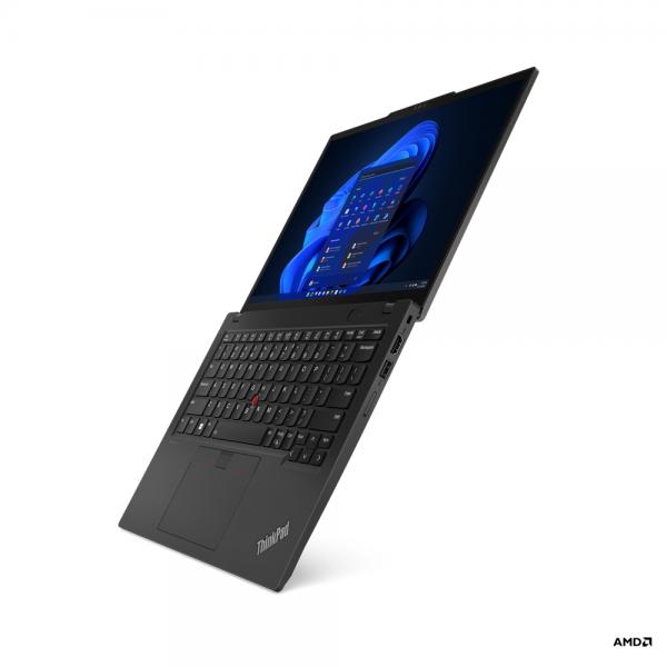 Lenovo ThinkPad X13 Computer portatile 33,8 cm (13.3") WUXGA AMD Ryzen 7 PRO 7840U 16 GB LPDDR5x-SDRAM 512 GB SSD Wi-Fi 6E (802.11ax) Windows 11 Pro Nero - EUROBABYLON