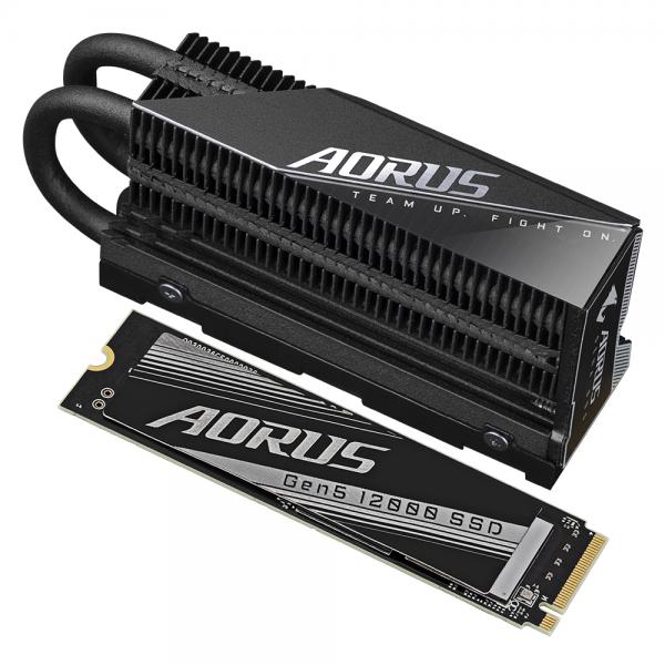 Gigabyte AORUS Gen5 12000 M.2 2 TB PCI Express 5.0 3D TLC NAND NVMe - EUROBABYLON