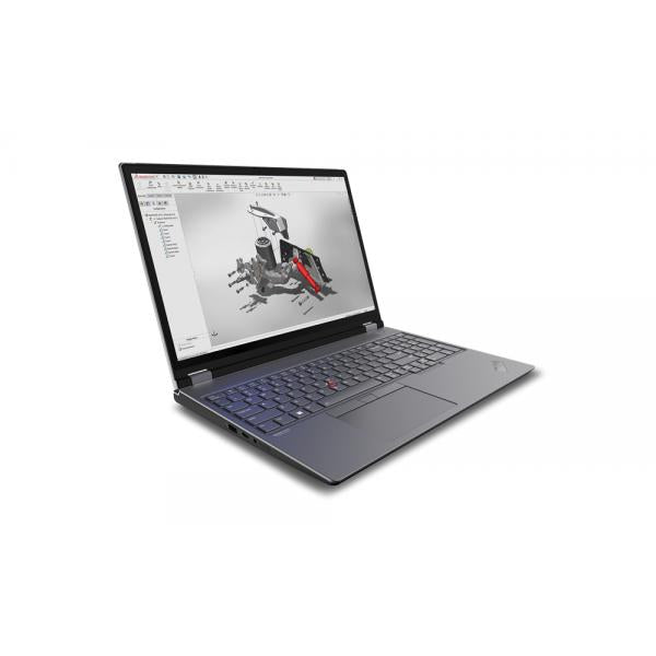 Lenovo ThinkPad P16 Workstation mobile 40,6 cm (16") WQXGA Intel Core i7 i7-13850HX 32 GB DDR5-SDRAM 1 TB SSD NVIDIA RTX 2000 Ada Wi-Fi 6E (802.11ax) Windows 11 Pro Nero, Grigio - EUROBABYLON