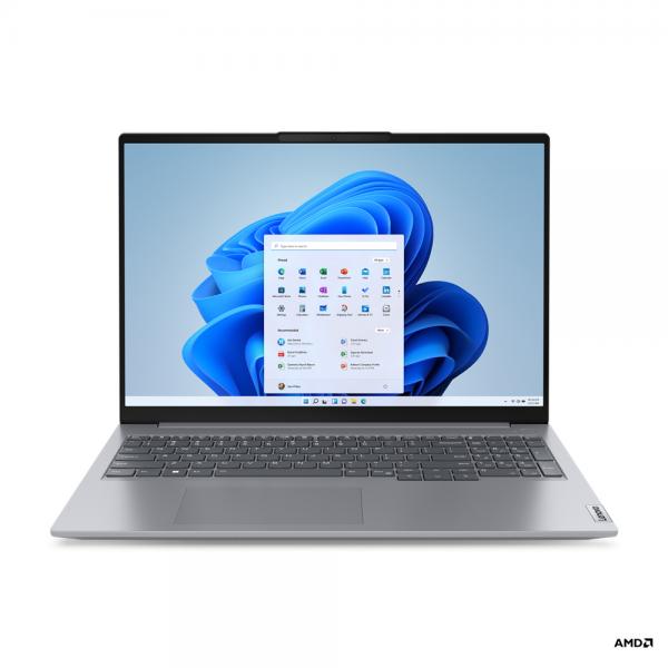 Lenovo ThinkBook 16 Computer portatile 40,6 cm (16") WUXGA AMD Ryzen 5 7530U 8 GB DDR4-SDRAM 256 GB SSD Wi-Fi 6 (802.11ax) Windows 11 Pro Grigio - EUROBABYLON