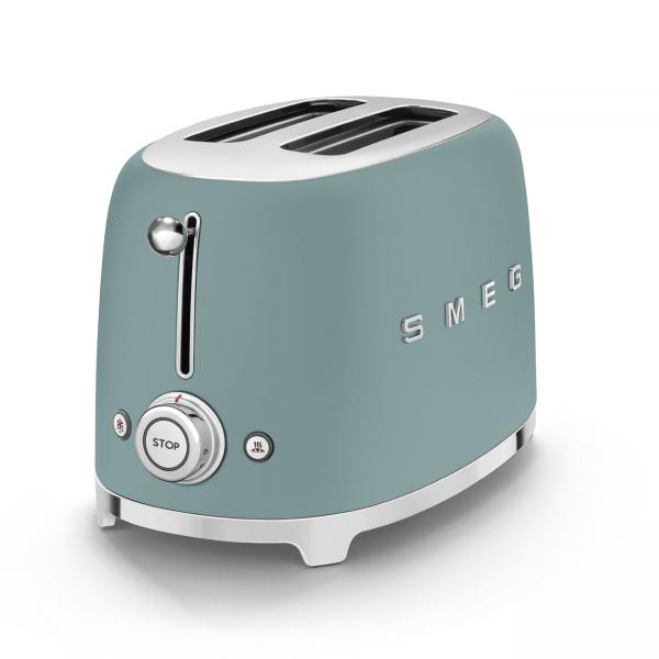 Smeg TSF01EGMEU tostapane 6 2 fetta/e 950 W Cromo, Verde