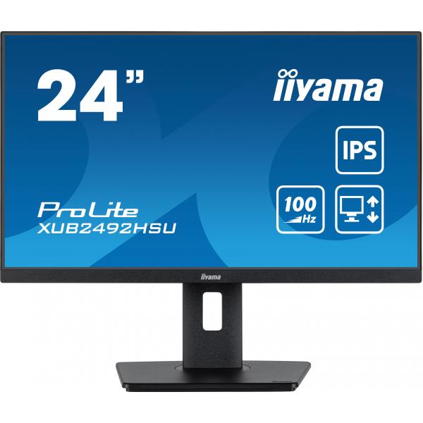 iiyama XUB2492HSU-B6 Monitor PC 60,5 cm (23.8") 1920 x 1080 Pixel Full HD LED Nero