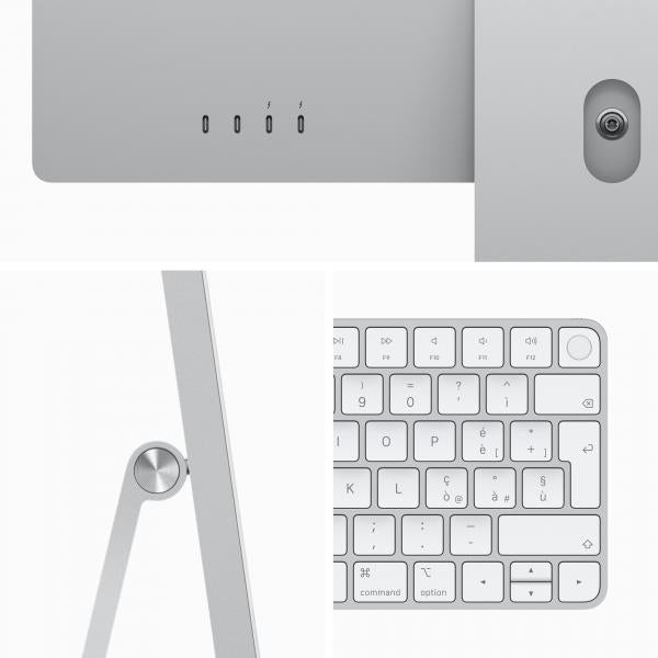 Apple iMac mit Retina 24-Zoll-Display, 4,5K-M3-Chip mit 8-Kern-CPU und 10-Kern-GPU, 256 GB SSD – Silber