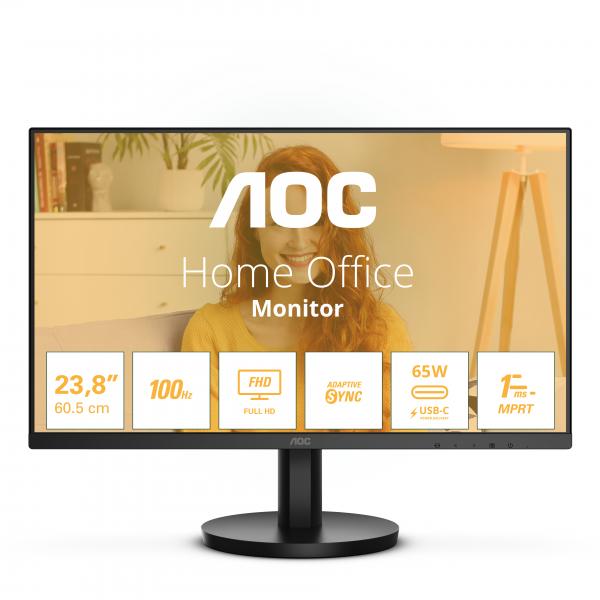 AOC 24B3CA2 Monitor PC 60,5 cm (23.8") 1920 x 1080 Pixel Full HD LED Nero - EUROBABYLON