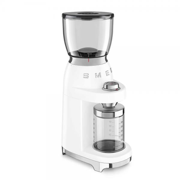 Smeg CGF11WHEU macina caffé 150 W Trasparente, Bianco