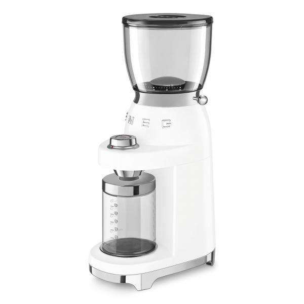 Smeg CGF11WHEU macina caffé 150 W Trasparente, Bianco