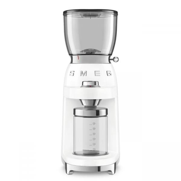 Smeg CGF11WHEU macina caffé 150 W Trasparente, Bianco