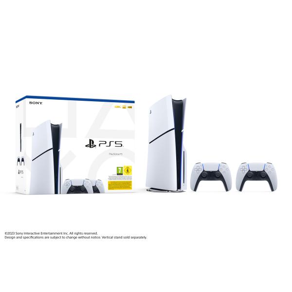 Sony Bundle PlayStation 5 (Modellgruppe – Slim) + 2 DualSense