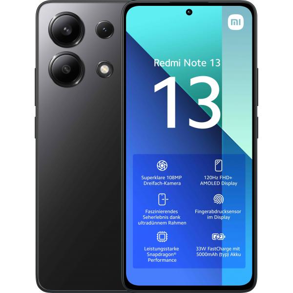 Xiaomi Redmi Note 13 16,9 cm (6.67") Dual SIM ibrida Android 13 4G USB tipo-C 6 GB 128 GB 5000 mAh Nero - EUROBABYLON