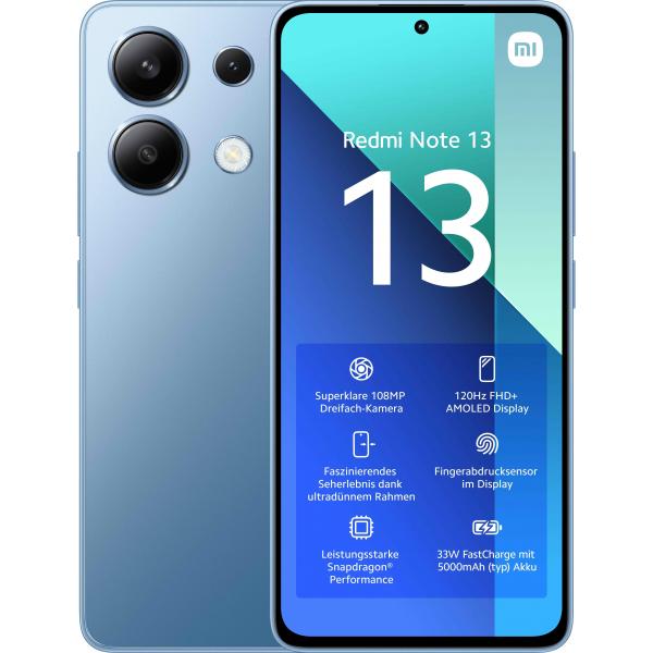 Xiaomi Redmi Note 13 16,9 cm (6.67") Dual SIM ibrida Android 13 4G USB tipo-C 6 GB 128 GB 5000 mAh Blu - EUROBABYLON