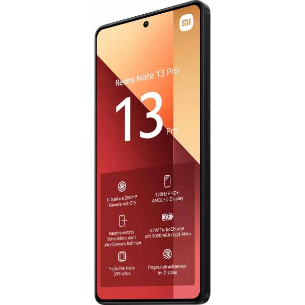 Xiaomi Redmi Note 13 Pro 16,9 cm (6.67") Dual SIM ibrida Android 13 4G USB tipo-C 8 GB 256 GB 5000 mAh Nero