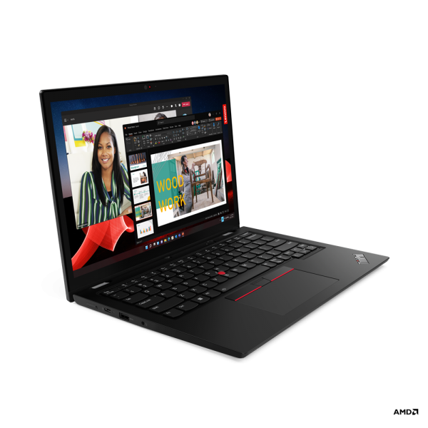 Lenovo ThinkPad L13 Ibrido (2 in 1) 33,8 cm (13.3") Touch screen WUXGA AMD Ryzen 5 PRO 7530U 16 GB DDR4-SDRAM 512 GB SSD Wi-Fi 6E (802.11ax) Windows 11 Pro Nero