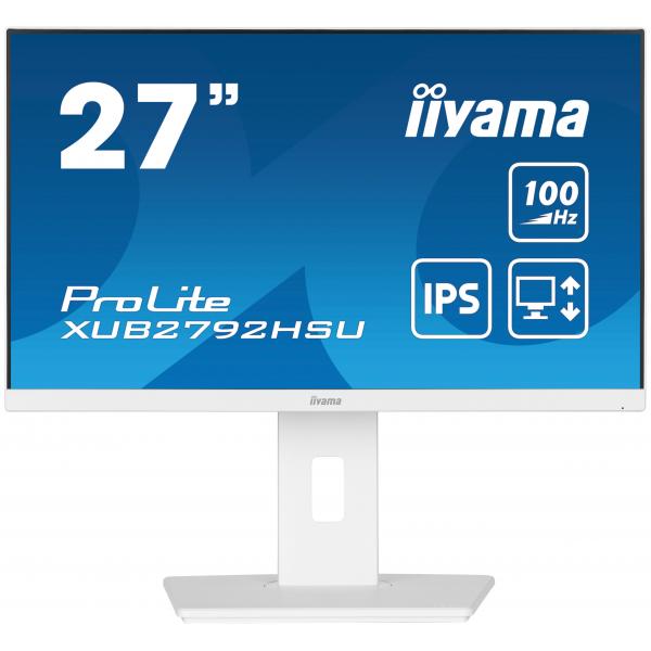 iiyama ProLite XUB2792HSU-W6 LED display 68,6 cm (27") 1920 x 1080 Pixel Full HD Bianco