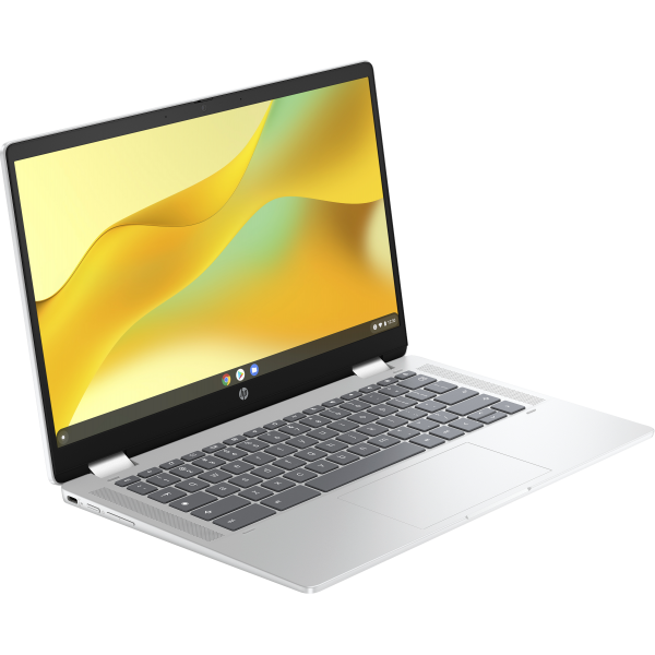 HP Chromebook x360 14b-cd0001nl Intel N N100 35,6 cm (14") Touch screen HD 4 GB LPDDR5-SDRAM 128 GB eMMC Wi-Fi 6 (802.11ax) ChromeOS Argento