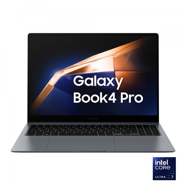 Samsung Galaxy Book4 Pro Laptop, Intel Core Ultra 7 155H, 16GB RAM, 512GB SSD, 16" Dynamic AMOLED 2X touch, Windows 11 Home, Moonstone Gray - EUROBABYLON