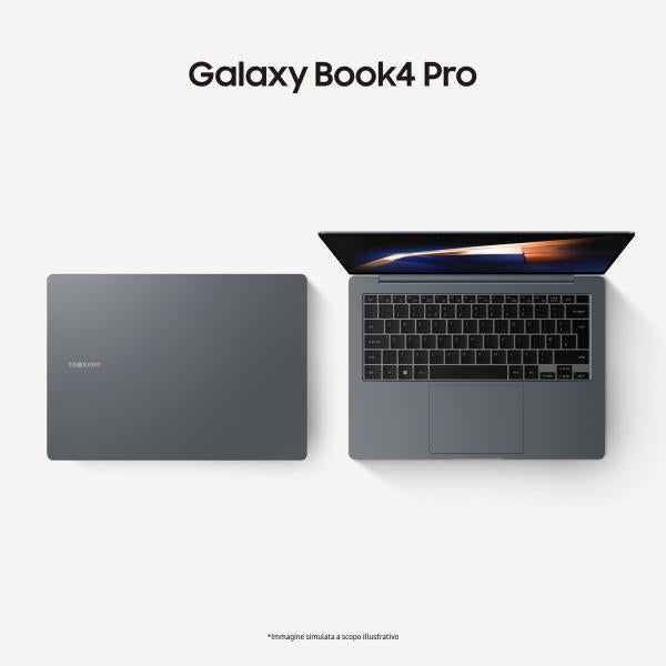 Samsung Galaxy Book4 Pro Laptop, Intel Core Ultra 5 125H, 16GB RAM, 512GB SSD, 14" Dynamic AMOLED 2X touch, Windows 11 Home, Moonstone Gray - EUROBABYLON