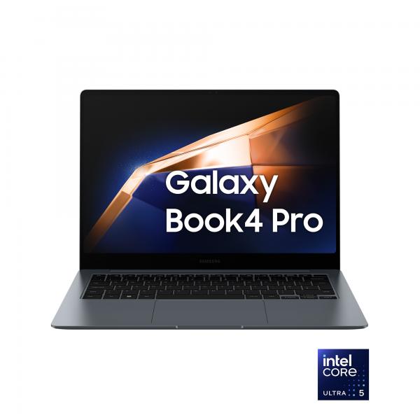 Samsung Galaxy Book4 Pro Laptop, Intel Core Ultra 5 125H, 16GB RAM, 512GB SSD, 14" Dynamic AMOLED 2X touch, Windows 11 Home, Moonstone Gray - EUROBABYLON