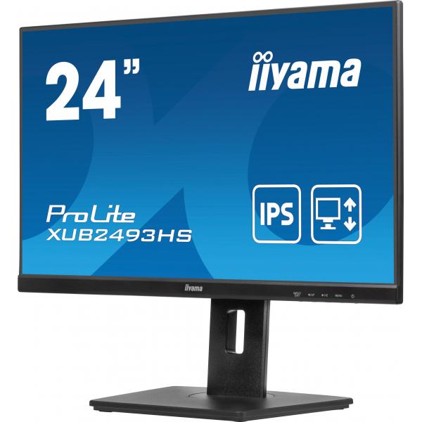 iiyama ProLite XUB2493HS-B6 Monitor PC 60,5 cm (23.8") 1920 x 1080 Pixel Full HD LED Nero