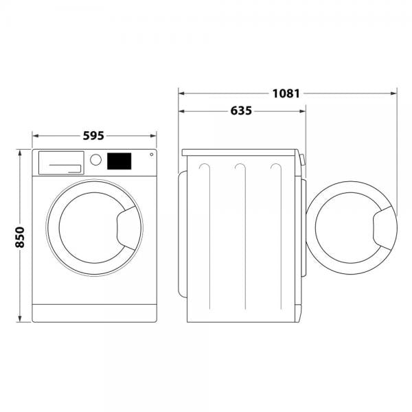 Whirlpool Lavatrice a libera installazione - FFB 116 SILVER IT - EUROBABYLON