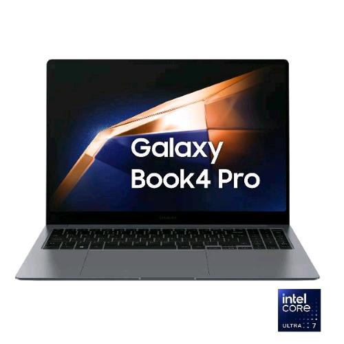 NOTEBOOK SAMSUNG GALAXY BOOK4 PRO NP962XGK-KG1IT 16" TOUCH SCREEN AMOLED 2x WQXGA+ INTEL CORE ULTRA 7 155H 4.8GHz RAM 16GB-SSD 1.000GB NVMe-INTEL ARC GRAPHICS-WI-FI 6E-WIN 11 PROF GREY