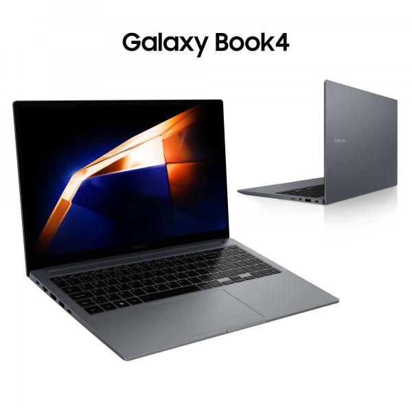 Samsung Galaxy Book4 Laptop, Intel Core 7 150U, 16GB RAM, 512GB SSD, 15.6" Super AMOLED, Windows 11 Home, Moonstone Gray - EUROBABYLON