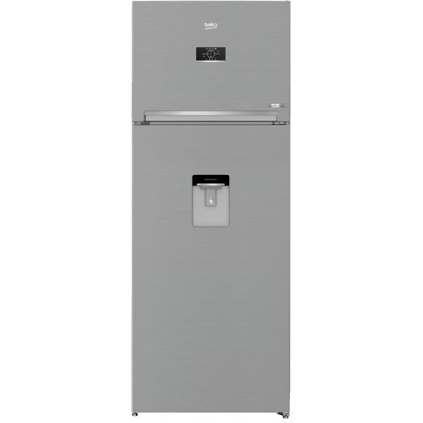 Beko RDNE455E40DXBN frigorifero con congelatore Libera installazione 406 L E Argento