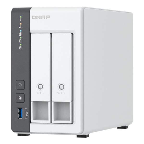 QNAP TS-216G server NAS e di archiviazione Tower Cortex-A Cortex-A55 4 GB HDD Bianco - EUROBABYLON