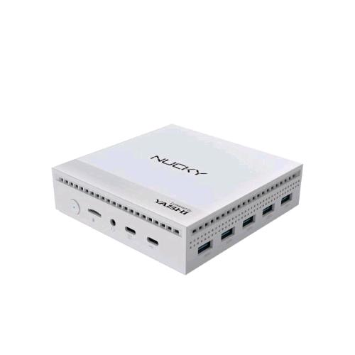 YASHI NUCKY NY290 MINI PC INTEL QUAD CORE N100 RAM 8GB SSD 256GB FANLESS HDMI WIN 11 PROF BIANCO - EUROBABYLON  #