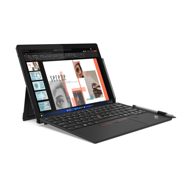 Lenovo ThinkPad X12 Detachable Intel Core Ultra 7 164U Ibrido (2 in 1) 31,2 cm (12.3") Touch screen Full HD+ 16 GB LPDDR5x-SDRAM 512 GB SSD Wi-Fi 6E (802.11ax) Windows 11 Pro Nero - EUROBABYLON