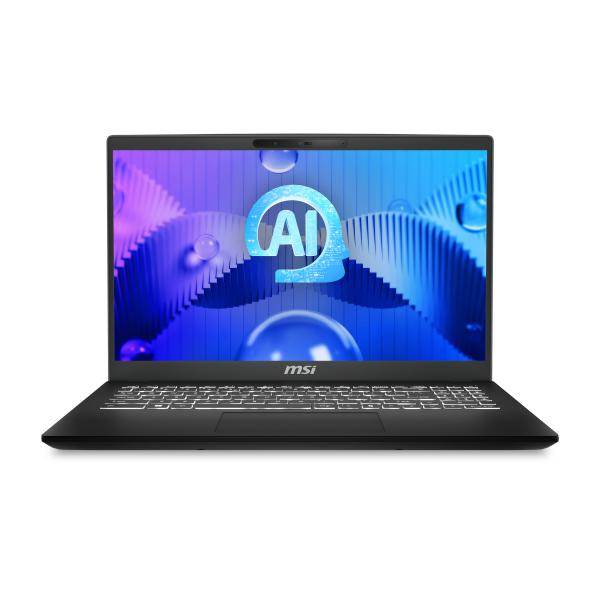 MSI Modern 15 H AI C1MG-034IT Intel Core Ultra 5 125H Computer portatile 39,6 cm (15.6") Full HD 16 GB DDR5-SDRAM 512 GB SSD Wi-Fi 6E (802.11ax) Windows 11 Home Nero