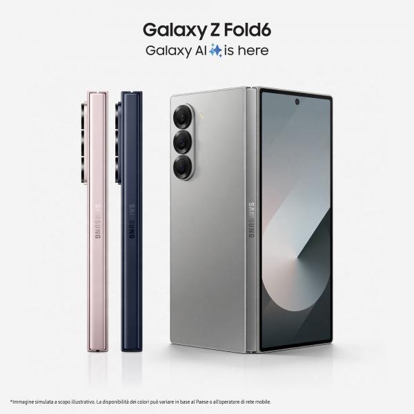 Samsung Galaxy Z Fold6 Smartphone AI, 512GB, RAM 12GB, Display 6,3"/7,6" Dynamic AMOLED 2X, Navy - EUROBABYLON