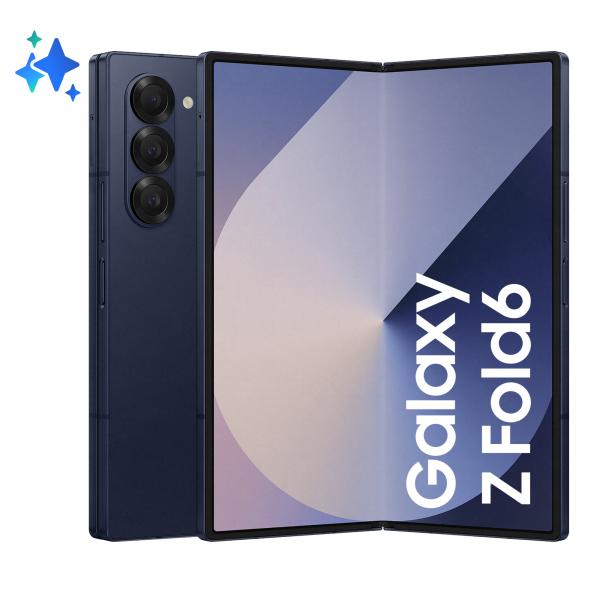 Samsung Galaxy Z Fold6 Smartphone AI, 512GB, RAM 12GB, Display 6,3"/7,6" Dynamic AMOLED 2X, Navy - EUROBABYLON