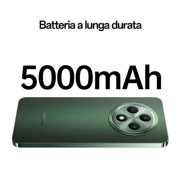 OPPO Reno12 FS 5G AI Smartphone, Tripla fotocamera 50+8+2MP, Selfie 32MP, Display 6.67 120HZ AMOLED FHD+, 5000mAh, RAM 24 GB (12+12) + ROM 512GB, [Versione Italia], Olive Green