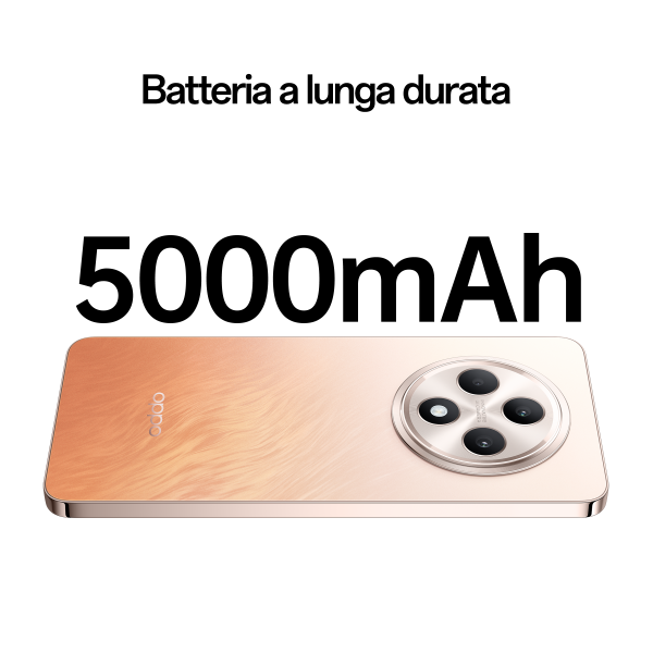 OPPO Reno12 FS 5G AI Smartphone, Tripla fotocamera 50+8+2MP, Selfie 32MP, Display 6.67 120HZ AMOLED FHD+, 5000mAh, RAM 24 GB (12+12) + ROM 512GB, [Versione Italia], Amber Orange