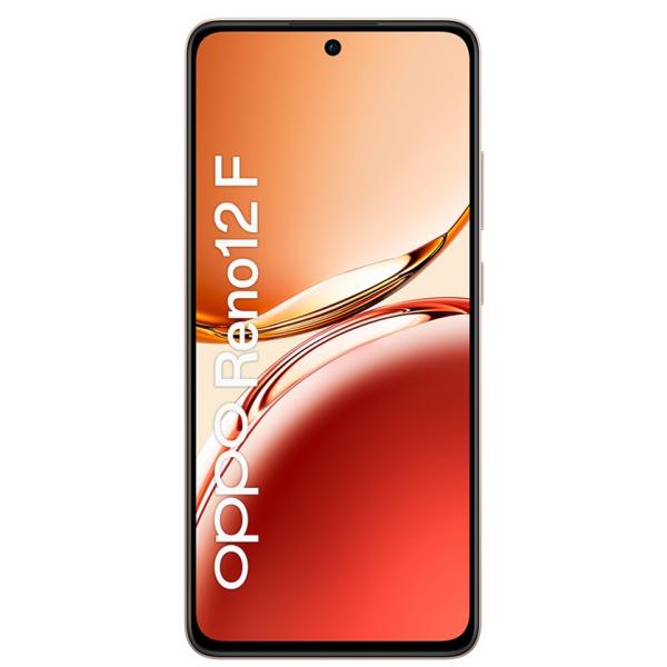 OPPO Reno12 F 4G AI Smartphone, Tripla fotocamera 50+8+2MP, Selfie 32MP, Display 6.67 120HZ AMOLED FHD+, 5000mAh, RAM 16 GB (8+8) + ROM 256GB, [Versione Italia], Amber Orange