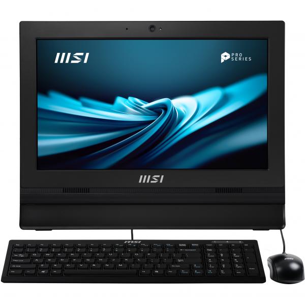 MSI Pro AP162T ADL-005IT All-in-One PC Intel N N100 39,6 cm (15.6") 1920 x 1080 Pixel Touch screen PC All-in-one 4 GB DDR4-SDRAM 128 GB SSD Windows 11 Pro Wi-Fi 6 (802.11ax) Nero